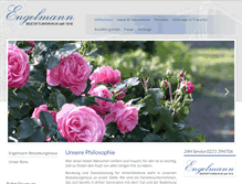 Tablet Screenshot of engelmann-bestattungshaus.de